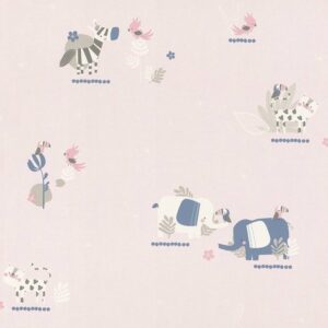 Papel de Parede Infantil Bambino XVIII 249743 Zôo “Consultar disponibilidade do Produto 19 9 8750-5835”