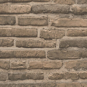 Papel de Parede Vinílico Wood'N Stone 2 307472 Imitação Tijolinho Tons de Bege