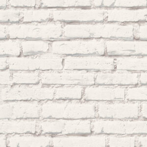 Papel de Parede Vinílico Wood'N Stone 2 319431 Imitação Tijolinho Tom Branco e Cinza
