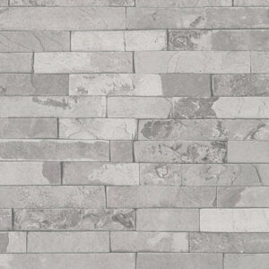 Papel de Parede Vinílico Wood'N Stone 2 355821 Imitação Pedra Tons de Cinza claro
