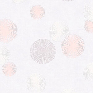 Papel de Parede Vinílico Life 4 356072 Geométrico com leve brilho Tom Branco, Rosa e Prata