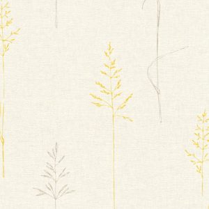 Papel de Parede Vinílico Life 4 356932 Galhos de árvores Tom de Bege Cinza e Amarelo