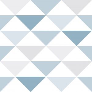 Papel De Parede Infantil Brincar 3601 Triangulo Azul Cinza “Consultar disponibilidade do Produto”