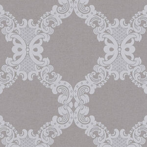 Papel de Parede Vinílico Elegance 5 360904 Arabesco Tons de Cinza
