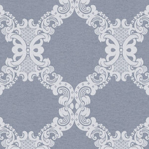 Papel de Parede Vinílico Elegance 5 360906 Arabesco Tom de Azul e Cinza