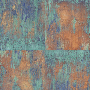 Papel de Parede Vinílico Wood'N Stone 2 361181 Estilo Marmorizado Tons de Azul e Bege