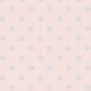 Papel de Parede Vinílico Elegance 5 361481 Poá Tom de Rosa e Cinza