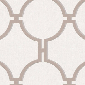 Papel de Parede Vinílico Elegance 5 361493 Geométrico Tom de Bege, Cinza e Bege