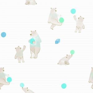 Papel De Parede Infantil Brincar 3624 Vinílico Urso Azul “Consultar disponibilidade do Produto”