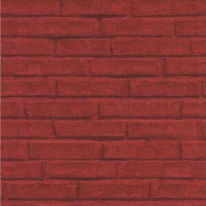 Papel de parede Les Aventures 3 51154610 Imitação Tijolinho Tons de Vermelho