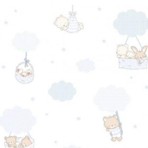 Papel de Parede Infantil Treboli 5801 Balões Azul | Consultar disponibilidade do Produto |
