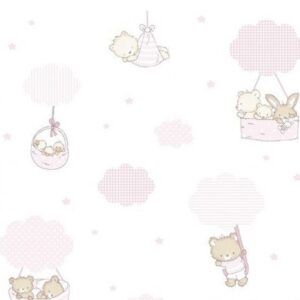 Papel de Parede Infantil Treboli 5802 Balões Rosa | Consultar disponibilidade do Produto |