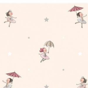 Papel de Parede Infantil Treboli 5823 Creme Bailarinas | Consultar disponibilidade do Produto |