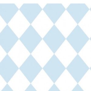 Papel de Parede Infantil Treboli 5861 Losangos Azuis | Consultar disponibilidade do Produto |