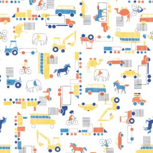 Papel De Parede Infantil Brincar 3633 Carro Caminhão “Consultar disponibilidade do Produto”