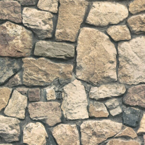 Papel de Parede Vinílico Wood'N Stone 2 859532 Imitação Pedra Tom de Bege e Cinza