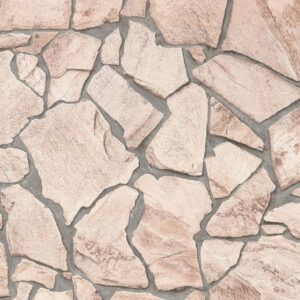 Papel de Parede Vinílico Wood'N Stone 2 927323 Imitação Pedra Tom de Bege, Branco e Cinza