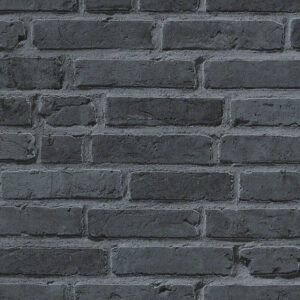 Papel de Parede Vinílico Wood'N Stone 2 942833 Imitação Tijolinho Tom de Cinza
