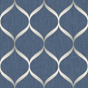 Papel de Parede Shimmer Fluidez Aspecto Têxtil UK21202