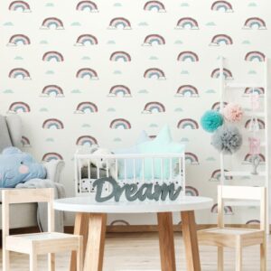 Papel de Parede Dream Big WI0132 Arco Iris “Consultar disponibilidade do Produto 19 9 8750-5835”