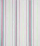 Papel de Parede Vinilico Rosa e Turquesa - Risca - Cl-073