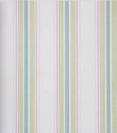 Papel de Parede Vinilico Rosa e Verde - Listrado Pequeno - Cl-080