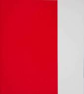 Papel de Parede Vinilico Vermelho e Branco Bandeira Cl-205