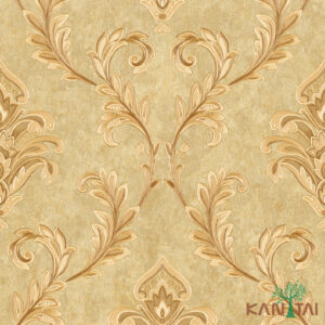 Papel De Parede Poet Chart 3 PT970904R Arabesco Dourado