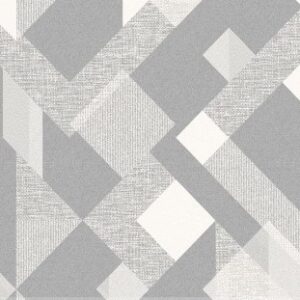 Papel de Parede Atemporal Bobinex 3809 Geométrico Tom de Cinza e Branco “Consultar disponibilidade do Produto 19 9 8750-5835”