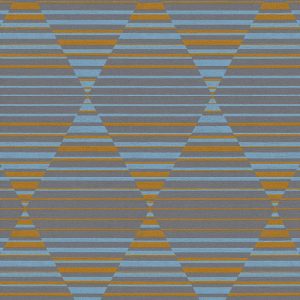 Papel de Parede Vinílico Linen Style 367573 Geométrico Azul, Castanho e Laranja  “Consultar disponibilidade do Produto 19 9 8750-5835”