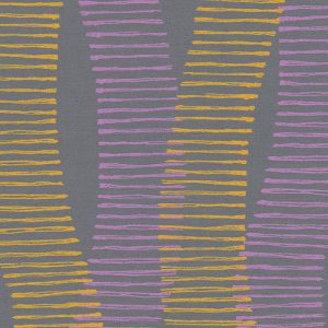 Papel de Parede Vinílico Linen Style 367583 Geométrico Preto, Laranja e Violeta “Consultar disponibilidade do Produto 19 9 8750-5835”