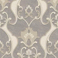 Papel de parede Florence Cinza medalhao FR87232