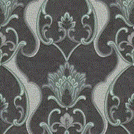 Papel de parede Florence Azul Medalhao FR87235