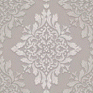 Papel de parede Florence Cinza Medalhao FR87254