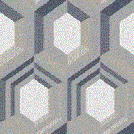Papel de Parede Star J40708 Geométrico Cinza-Prata