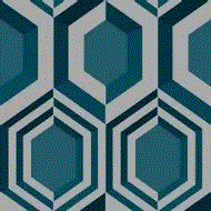 Papel de Parede Star J40711 Geométrico Verde-Prata