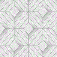 Papel de Parede Star L61400 Geométrico Branco-Prata