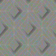 Papel de Parede Star L61409 Geométrico Cinza-Prata