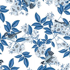 Papel de Parede Contemporâneo 4116 Romântico Floral Branco “Consultar disponibilidade do Produto"