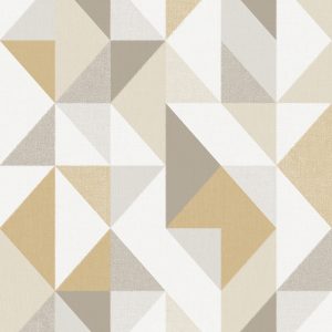 Papel de Parede Contemporâneo 4121 Geométrico Mostarda “Consultar disponibilidade do Produto"