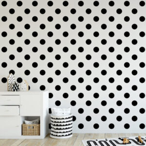 Papel de Parede Infantil Kids n Teens 2 100104 Dotty Black “Consultar disponibilidade do Produto 19 9 8750-5835”