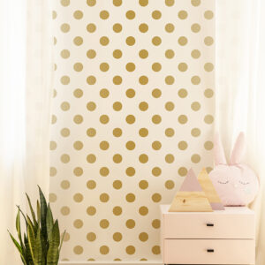 Papel de Parede Infantil Kids n Teens 2 100105 Gold Dotty “Consultar disponibilidade do Produto 19 9 8750-5835”