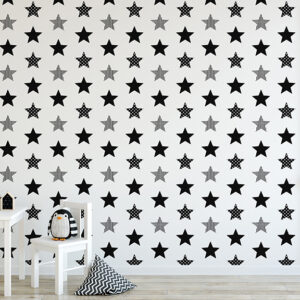 Papel de Parede Infantil Kids n Teens 2 100110 Superstar Black “Consultar disponibilidade do Produto 19 9 8750-5835”