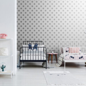 Papel de Parede Infantil Kids n Teens 2 102508 Silver Dotty “Consultar disponibilidade do Produto 19 9 8750-5835”