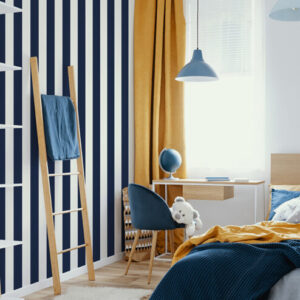 Papel de Parede Infantil Kids n Teens 2 108557 Navy Stripe “Consultar disponibilidade do Produto 19 9 8750-5835”