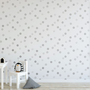 Papel de Parede Infantil Kids n Teens 2 108563 Dotty Polka Silver “Consultar disponibilidade do Produto 19 9 8750-5835”