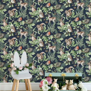 Papel de Parede Infantil Kids n Teens 2 108568 Woodland Animals “Consultar disponibilidade do Produto 19 9 8750-5835”