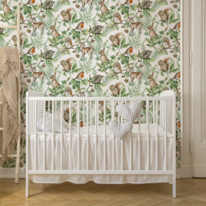 Papel de Parede Infantil Kids n Teens 2 108569 Woodland Animals Natural “Consultar disponibilidade do Produto 19 9 8750-5835”