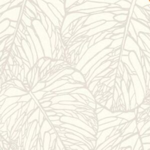 Papel de Parede Blue Velvet 609325 Folhas Off White “Consultar disponibilidade do Produto 19 9 8750-5835”