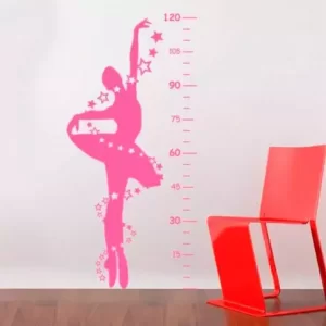 Adesivo de Parede Infantil Regua Bailarina 52cm x 135cm | Consultar Prazo de Produção e envio |